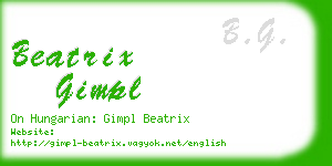 beatrix gimpl business card